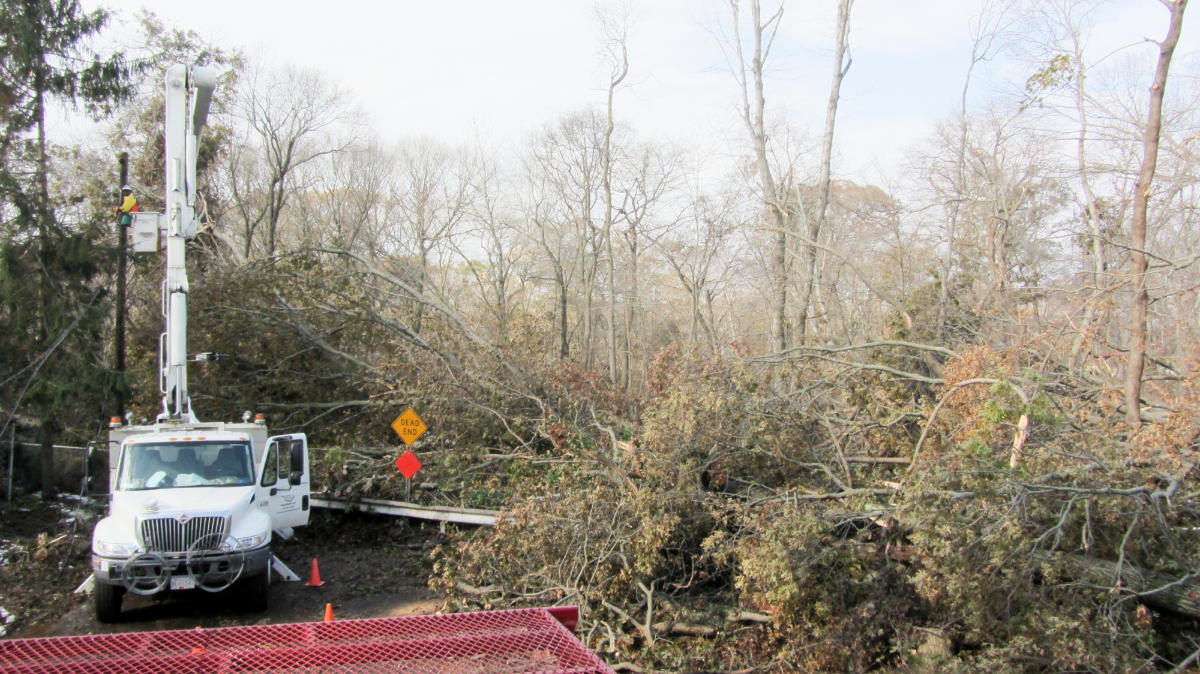 Hurricane Sandy High-Voltage Pole Replacement