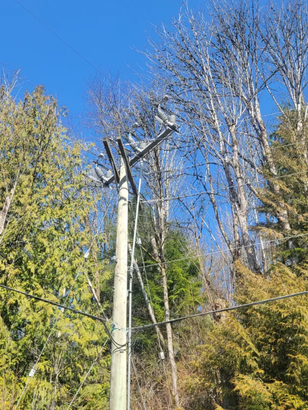 Metro Power scouting powerlines before setting up equipment